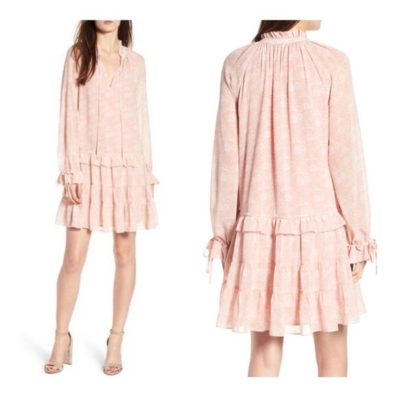 Rebecca mink off Dylan drop waist dress pink small - Picture 1 of 4
